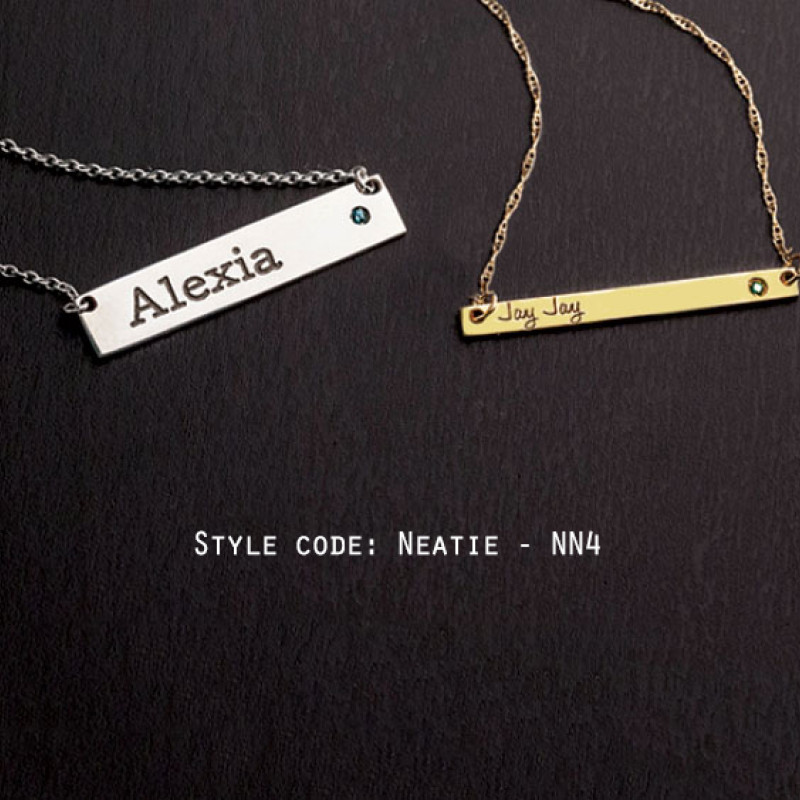 Personalised name jewellery design selection NN4