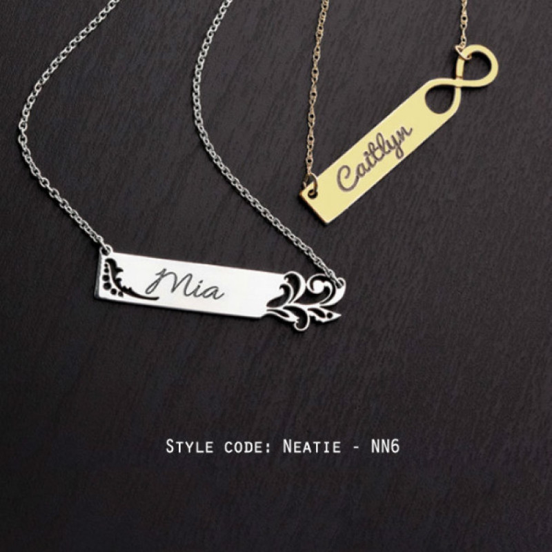 Personalised name jewellery design selection NN6