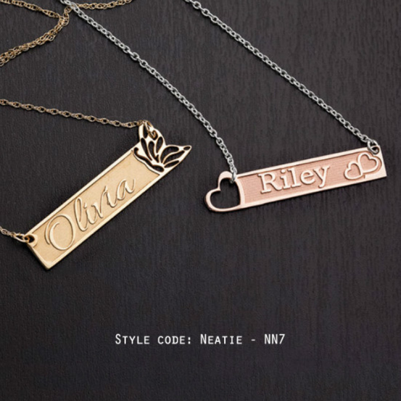 Personalised name jewellery design selection NN7