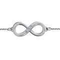 Personalised Twosome Infinity Bracelet Personalised Twosome Infinity Bracelet with two round stones