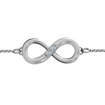 Personalised Twosome Infinity Bracelet