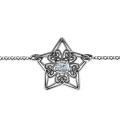 Personalised 3D Star Bracelet with Filigree Detailing Personalised 3D star bracelet with filigree detailing and round stones