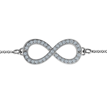 Personalised Accented Infinity Bracelet Personalised Accented Infinity Bracelet