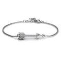 Personalised Arrow Bracelet with Accent Stones Personalised arrow bracelet with accent stones