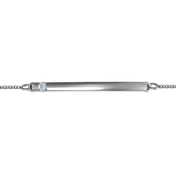 Personalised Birthstone Bar Bracelet with 1-5 stones Personalised Birthstone Bar Bracelet with 1-5 stones