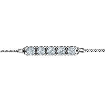 Personalised Classic 5 Birthstone Bracelet Personalised Classic 5 Birthstone Bracelet