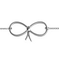 Personalised Classic Bow Bracelet Personalised Classic Bow Bracelet with bow centrepiece