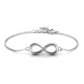 Personalised Classic Infinity Centre Accents Bracelet Personalised classic infinity bracelet with centre accent stones