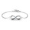 Personalised Classic Infinity With Centre Accents Bracelet