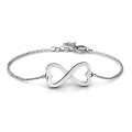 Personalised Double Heart Infinity Bracelet Personalised Double Heart Infinity Bracelet by Neatie