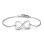 Personalised Double Heart Infinity Bracelet