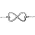 Personalised Double Heart Infinity Bracelet Personalised Double Heart Infinity Bracelet by Neatie