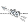 Double Heart and Arrow Promise Bracelet Double Heart and Arrow Promise Bracelet with two heart stones