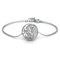 Personalised Love, Life and Balance Bracelet with yin yang heart design