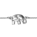 Personalised Lucky Elephant Bracelet Personalised Lucky Elephant Bracelet with a raised-trunk elephant centrepiece