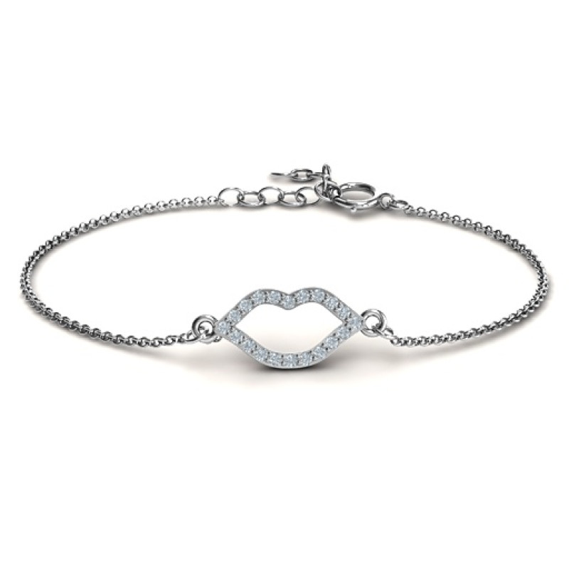 Personalised Lustrous Lips Bracelet Personalised Lustrous Lips Bracelet