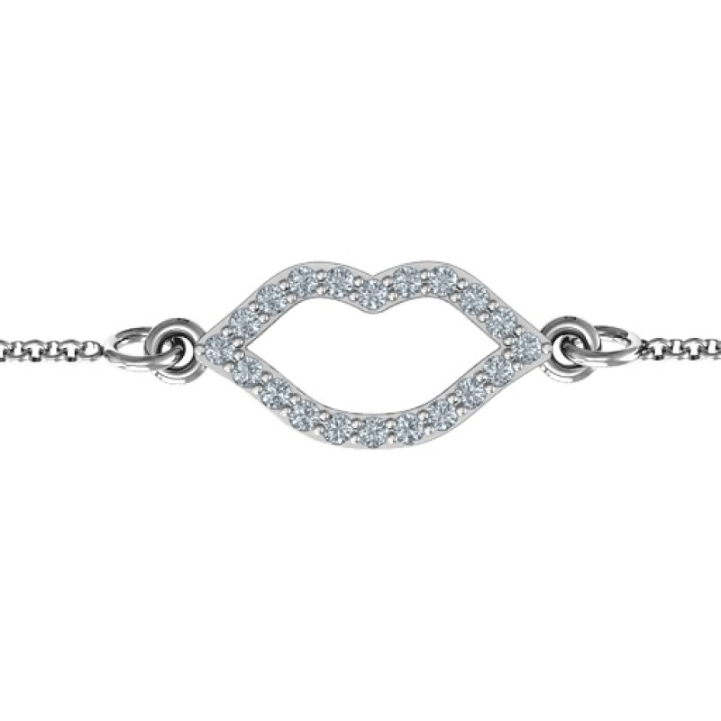Personalised Lustrous Lips Bracelet Personalised Lustrous Lips Bracelet