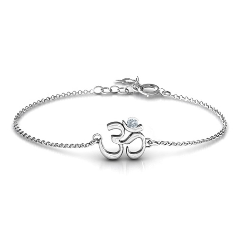 Neatie Om Sound of Universe personalised bracelet with round stone