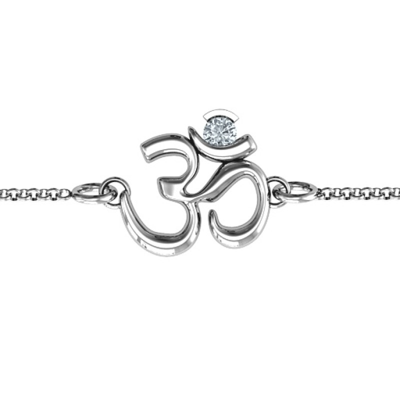 Neatie Om Sound of Universe personalised bracelet with round stone