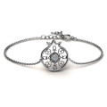 Personalised Pomegranate Filigree Bracelet Personalised pomegranate bracelet with filigree detail
