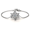 Personalised Star of David Filigree Bracelet Personalised Star of David bracelet with a filigree centrepiece