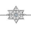 Personalised Star of David Filigree Bracelet Personalised Star of David bracelet with a filigree centrepiece