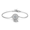 Personalised dream catcher bracelet with centre stone