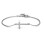Personalised Sterling Silver Modern Cross Bracelet