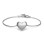 Personalised Sterling Silver Sweet Heart Bracelet
