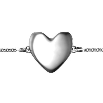 Personalised Sterling Silver Sweet Heart Bracelet Personalised Sterling Silver Sweet Heart Bracelet