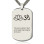 Yoga Theme,Lotus Flower Name Dog Tag Necklace