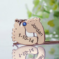 Engraved Baby Feet Necklace Detail Engraved baby feet necklace detail