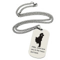 Personalised couple name dog tag necklace gallery image