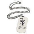Couple Bicycle Dog Tag Name Necklace product image