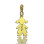 Personalised Baby Girl Pendant Necklace With Name Gold Plated Silver