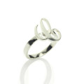 Personalised Carrie initial letter ring