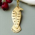 Merla crow pendant with black diamonds