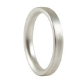 3mm Brushed Matte Flat Court Wedding Ring 3 mm brushed matte flat court wedding ring