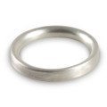 3mm Brushed Matte Flat Court Wedding Ring 3 mm brushed matte flat court wedding ring