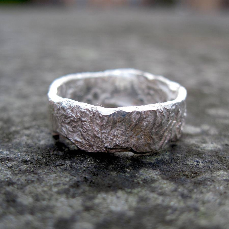Rocky Outcrop Ring Rocky Outcrop Ring with a rock-like textured outer surface