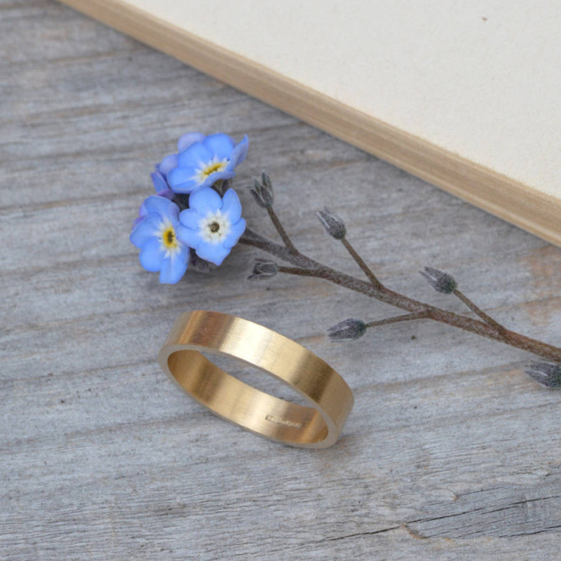 Personalised 18ct Yellow Gold Wedding Band Personalised 18ct yellow gold wedding band