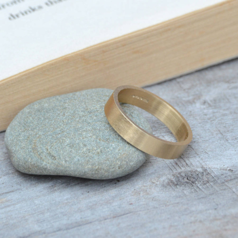 Personalised 18ct Yellow Gold Wedding Band Personalised wedding band in 18ct yellow gold