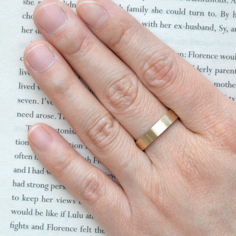 Personalised 18ct Yellow Gold Wedding Band Personalised wedding band in 18ct yellow gold