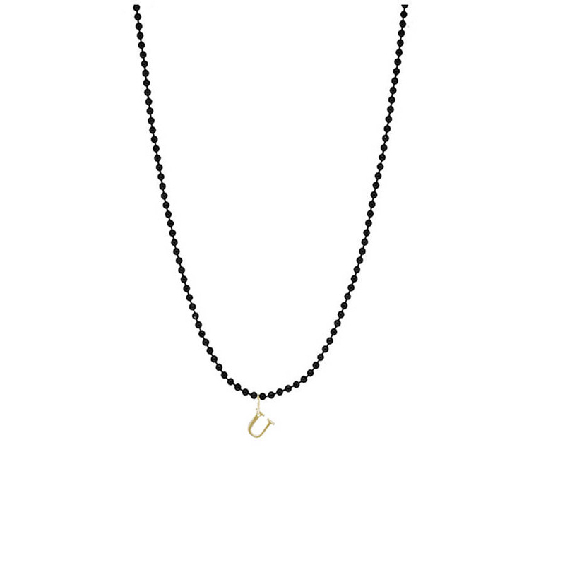 Alphallumer Initial Necklace Detail Alphallumer initial necklace detail