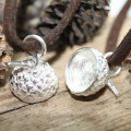 Sterling Silver Acorn Cup Pendant Sterling silver acorn cup pendant