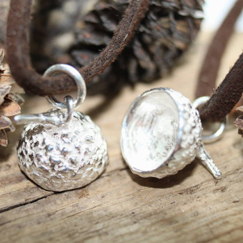 Acorn Cup Pendant - Sterling Silver Acorn Cup Pendant - Sterling Silver