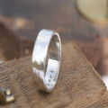 Hammered Personalised Silver Ring Hammered Personalised Silver Ring product image