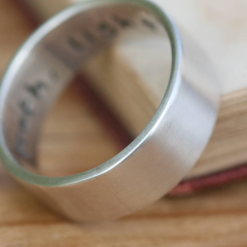 Pure and Simple Personalised Men's Ring product view