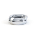Eternal Twist Ring shown in a white gold colour finish