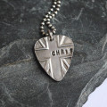 Personalised Union Jack plectrum